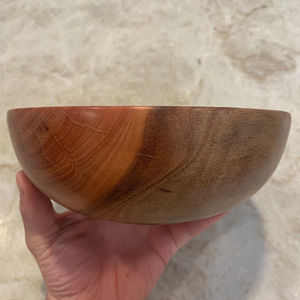 Bols de service en bois fabriqués à la main avec taille et logo personnalisés en bois de haute qualité pour servir des aliments bol en bois d'Inde - Product Image 4