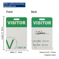 Carte d'identité rigide en PVC de la marque Bestom, carte d'accès pour salon professionnel, carte de visite de bureau, accessoires de bureau, ne se plie pas facilement