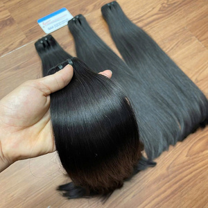 TOP DE HAUTE QUALITÉ!! 100% extensions de cheveux humains de trame vietnamienne extensions de cheveux de trame Remy vierges crues à double tirage - Product Image 3