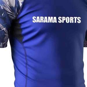 Rashguard pour adultes en polyester 220g, entièrement imprimé par sublimation, manches longues, écologique, vente en gros OEM, vêtements de sport pour hommes, MMA - Product Image 4