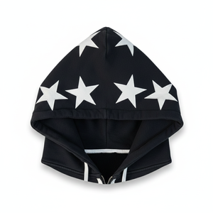 Sweat à capuche zippé court surdimensionné personnalisé avec broderie de lettres pour homme, 400 g/m², 100 % coton, molleton, fabriqué au Pakistan - Product Image 6