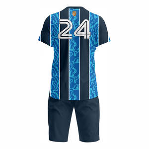 Nouveau design élégant, uniforme de football unisexe, maillot de football personnalisé, respirant, séchage rapide, 100% polyester, entraînement pour le football - Product Image 6