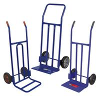 Chariot à main pliable industriel robuste à deux roues KY-502, chariot de transport portable en acier durable, capacité de 200 kg, verrouillable, pour entrepôt