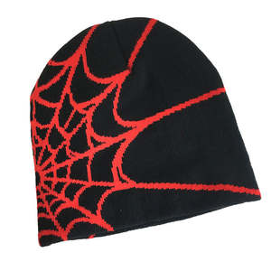 ผลิตหมวกบีนนี่ไหมพรมอะคริลิค Y2K ปักโลโก้ตามสั่ง ลายแจ็คการ์ด สำหรับฤดูหนาว สไตล์สตรีทแวร์ - Product Image 3