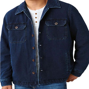 Tending 2025 Style Men's Navy Denim Jacket Casual Style Personality Fashion Denim Shirt Top Pakistan Fashion Manufacturer - Product Image 2