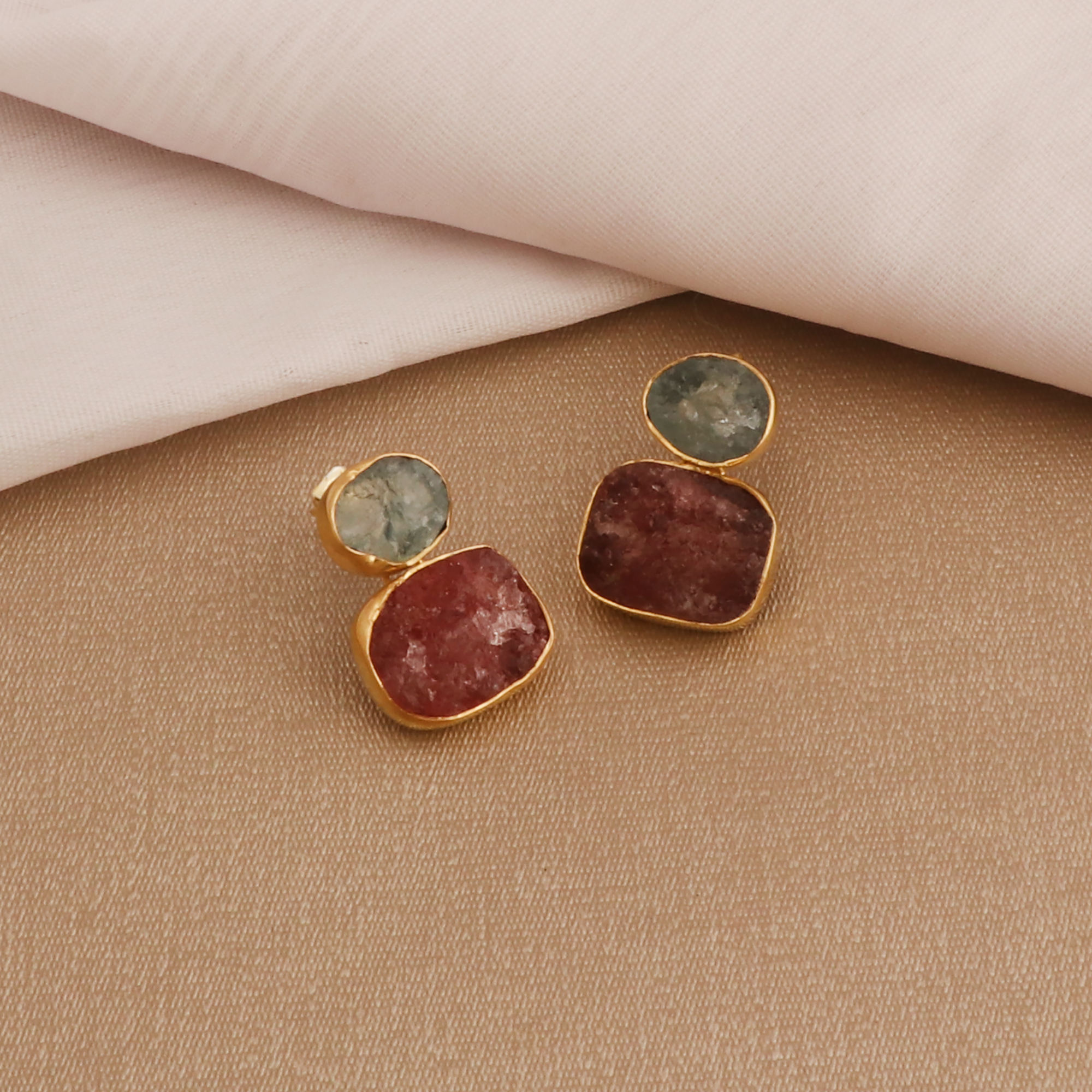 Aquamarine & Strawberry Quartz