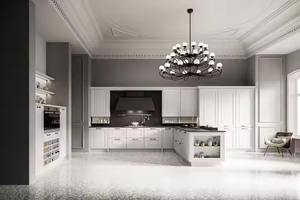 Gabinete de cocina de madera de abedul macizo de estilo americano, Vietnam de fábrica de diseño personalizado, precio al por mayor - Product Image 6