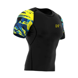 Custom <b>men</b> half sleeve <b>compression</b> <b>shirt</b> <b>Men</b> <b>compression</b> <b>shirt</b> quick dry short sleeve <b>Men</b> half sleeve <b>compression</b> <b>shirt</b> - Product Image 3