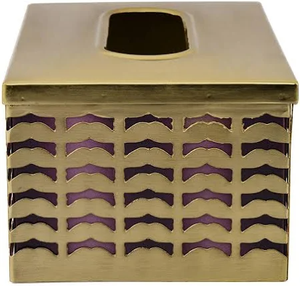 Boîte à mouchoirs en métal chic et durable résistante à la rouille pour la décoration de salle de bain et de salon du fournisseur indien - Product Image 3