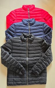 Chaqueta de Invierno para Hombre, Talla Grande, Ligera, Transpirable, Acolchada, de Color Sólido, con Logotipo Personalizado - Product Image 4