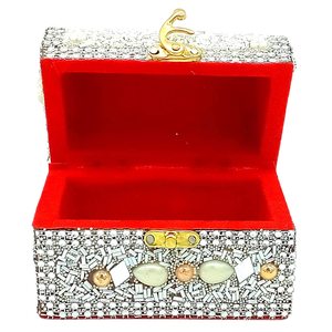 Keepsake <b>Jewelry</b> Organizer <b>Boxes</b> Antique Design Glass Crystal Materials Customizable Color/Size for Accessories Gem Box Vanity - Product Image 3