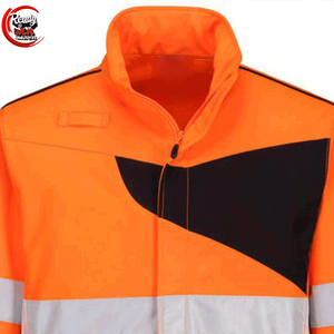 Veste de sécurité Softshell unisexe de haute qualité pour l'hiver automne respirant imperméable réfléchissant Hi Vis Made Polyester Workwear - Product Image 2