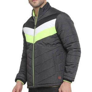 Blouson matelassé pour homme à col montant et logo frontal - Style tendance pour l'extérieur - Couleur unie - Personnalisable - Product Image 2