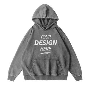 CL350h Street Wear Custom Pullover Hoodie Oversized Distressed <b>Vintage</b> Washed 100% Cotton 350 Gsm Men's <b>Vintage</b> <b>Sweatshirt</b> - Product Image 1