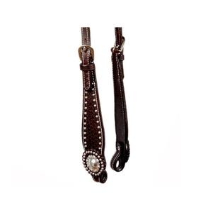 Cuir de qualité supérieure Western One Ear Headstall Basket Tooling SS Conchos & Stud Design Vente à chaud Fabricants en gros - Product Image 2