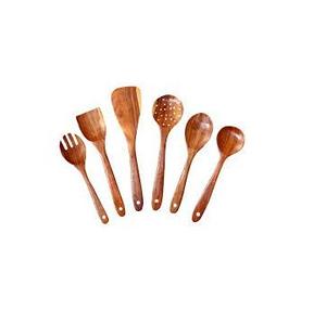 Cucharas mezcladoras de madera al por mayor de diseño Popular en diferentes tamaños Mini cuchara de madera de acero con espejo Producto de la mejor calidad para la venta - Product Image 6