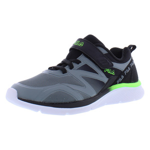 Chaussures pour garçons Fila Galaxia 5 Strap Couleur : Gris/Noir/Lime 100% authentique - Product Image 1