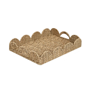 Panier pour bébé en jonc de mer, rustique, rectangulaire, tressé, OEM, vente en gros, rentrée scolaire - Product Image 3