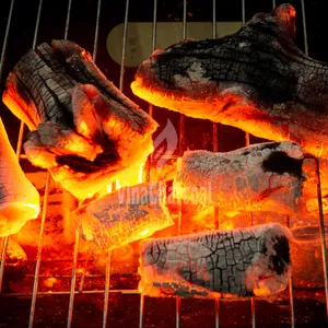 天然有机块状木材来自长木材低火焰，稳定的热量，非常适合烧烤