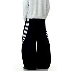 Pantalones de chándal de pierna ancha personalizados para hombre, ropa de calle de algodón 100%, pantalones de punto para diferentes equipos de moda informal y urbana - Product Image 4