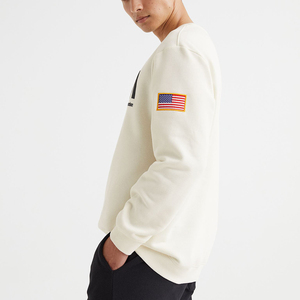 เสื้อวอร์มผ้าฝ้าย100% สำหรับผู้ชาย,เสื้อกันหนาวแบบซิปรอบคอพร้อมป้ายโลโก้สีกำหนดได้เอง - Product Image 3