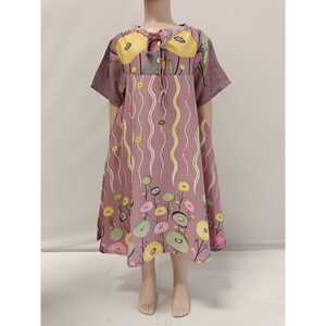 Vestido de manga corta diario de verano para niños Material cómodo y fresco Estilo dulce para niñas - Product Image 1