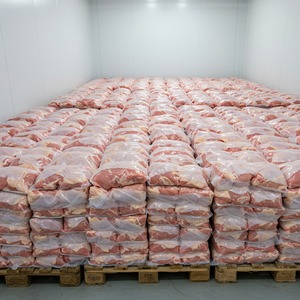 Muslos de pollo congelados con certificación Halal disponibles en cajas de cartón de 10kg o 15kg para comercio internacional de alimentos y suministro de restaurantes - Product Image 1