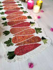 ที่ชาร์จทรงกลมทำด้วยมือสำหรับการรับประทานอาหารสุดหรูและของตกแต่งวันหยุดลูกปัดทำมือไม่เหมือนใครที่รองจานบนเฟอร์นิเจอร์บ้าน - Product Image 6