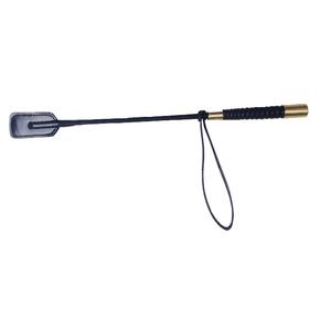 Fouet d'équitation de haute qualité, 20 pouces, en cuir avec poignée en laiton, couleur et logo personnalisables pour usage équestre - Product Image 1