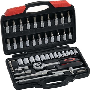 45-Piece 1/4" Drive Socket Wrench <b>Set</b> 4-14 mm 72-Tooth 6-Point <b>Tool</b> <b>Set</b> - Product Image 1