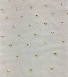 Tela de Georgette de viscosa ligera 100% con bordado Butti Work Telas de lujo de viscosa pura para niños y niñas - Product Image 3