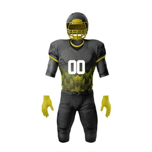 Conjunto de pantalón y Jersey de fútbol americano reversible personalizado de alta calidad suministro de fábrica longitud de manga corta al por mayor - Product Image 3