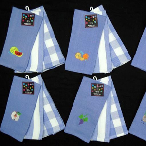 Toalla de cocina de algodón 100%, tela de diseño personalizado, embalaje de marca, logotipo de regalo bordado, fabricante a granel al por mayor - Product Image 1