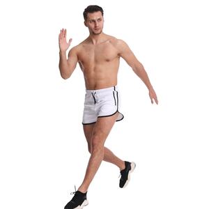2023 alta calidad al por mayor personalizado hombres gimnasio Fitness transpirable lona estilo Vintage secado entrenamiento correr entrenamiento pantalones cortos - Product Image 3