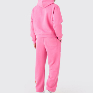 Conjunto de sudadera con capucha y pantalones de chándal de gran tamaño con estampado personalizado para hombre de primera calidad, chándal informal con hombros caídos para invierno - Product Image 4