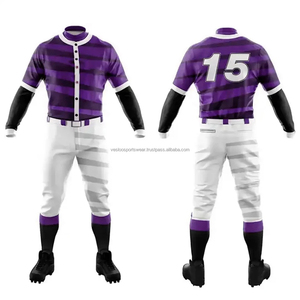 Uniformes respirants professionnels de vêtements de sport de baseball personnalisés de haute qualité en gros - Product Image 4