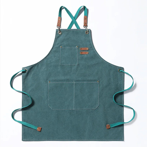 Home Canvas Cotton <b>Apron</b> Printed Cotton <b>Apron</b> for Grilling BBQ <b>Apron</b> Custom Logo - Product Image 5