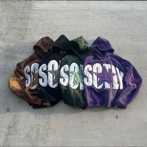 Branded Material Durable Made Long Sleeve Men Acid Wash Tracksuit New Printed Article Distressed Men Tracksuit - Product Image 6