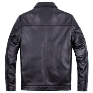 Wholesale US Size <b>Men</b> Leather <b>Jacket</b> Plus <b>Velvet</b> Winter Coat Motorcycle Reversible Waterproof Eco-Friendly Front Logo <b>Men</b> <b>Jacket</b> - Product Image 2