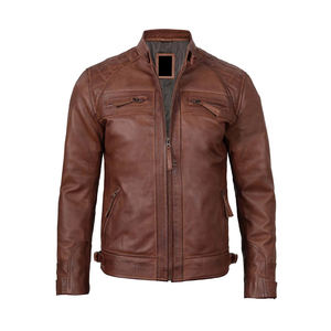 Chaqueta de Cuero Genuino para Hombre, Corte Ajustado, a la Moda, de Alta Calidad, Cálida y Transpirable para Invierno 2026, ONEAPEX INTERNATIONAL - Product Image 4