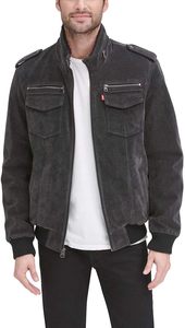 High Quality Men's Leather Canvas <b>Jacket</b> Spring Waterproof Windproof Breathable <b>Lightweight</b> Fashion Stylish & Comfortable - Product Image 3