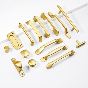 Tirador Redondo de Aleación de Aluminio Color Oro Arena para Muebles, Perilla para Armario, Cajón, Estilo Moderno Minimalista, Modelo G5231 de GQK Hardware - Product Image 1