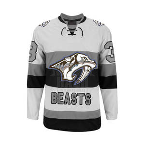 Logo personnalisé Nouveau maillot de sublimation de mode pour les sports d'équipe Vêtements de hockey sur glace à la mode - Product Image 3