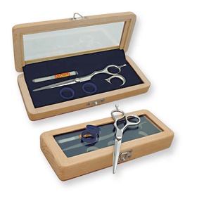 Ciseaux de barbier professionnels en acier inoxydable de 5,5 et 6 pouces, ciseaux de coupe et d'éclaircissement tranchants, peigne à raser A1018 Shave Edge SE-1823 Barber - Product Image 1