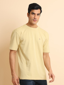 Venta caliente básica Oversize media manga Camiseta cuello cómodo uso diario elegante estampado patrón 100% algodón Casual para Look - Product Image 5