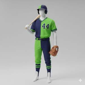 Uniforme de Béisbol Totalmente Personalizado para Equipos Adultos, Conjuntos Transpirables 100% Poliéster con Colores Duraderos y Costuras Resistentes - Product Image 3