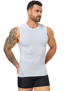 Camiseta sin mangas de compresión atlética para hombre, camiseta sin mangas para entrenamiento, Camiseta deportiva de baloncesto para correr, camiseta para hombre - Product Image 4