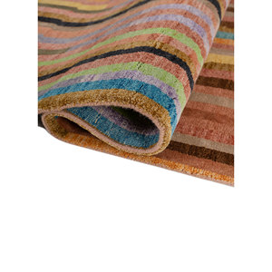 Manchaha Abstract Pattern Hand Knotted Wool & Bamboo Silk Rug Pink & Purple for Home Use-Les-1518 - Product Image 2
