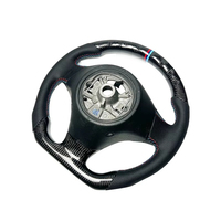 Volant de direction en cuir véritable et fibre de carbone, livraison rapide, personnalisé pour BMW E90 E88 E87 E82, volant de direction pour voiture de sport