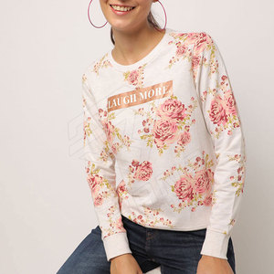 Sudadera de lana de algodón de gran tamaño para mujer lavado con ácido de invierno con logotipo personalizado con estampados personalizados mezcla de poliéster/algodón - Product Image 1